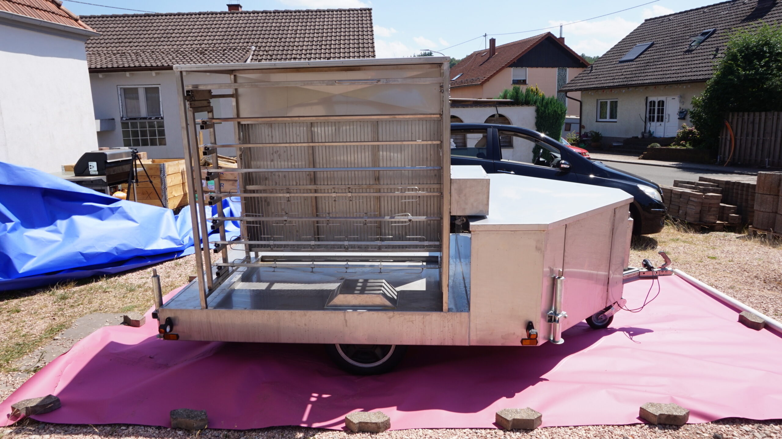 Fahrbarer Grill